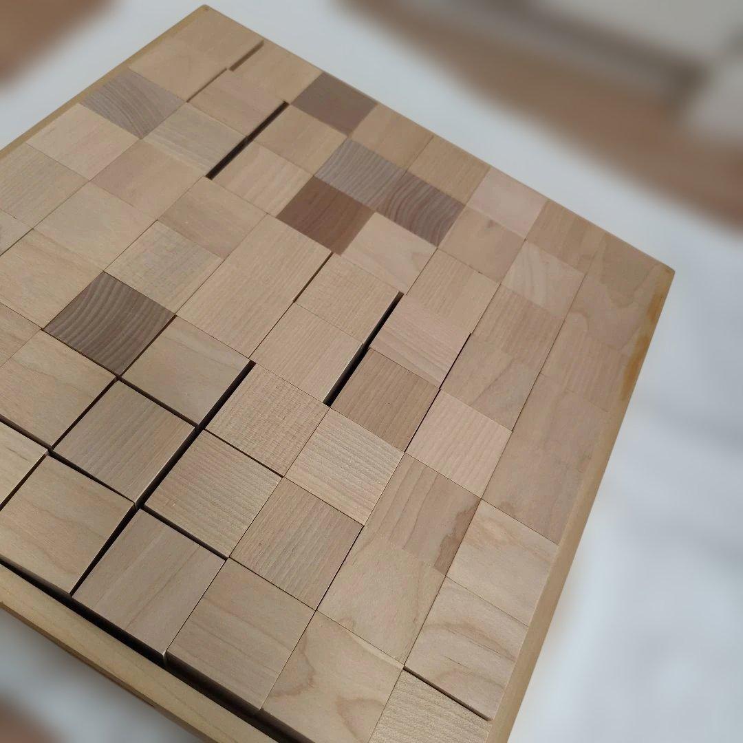 童具館　和久洋三　木製ブロック　立方体64個 WAKU-BLOCK45 HG1