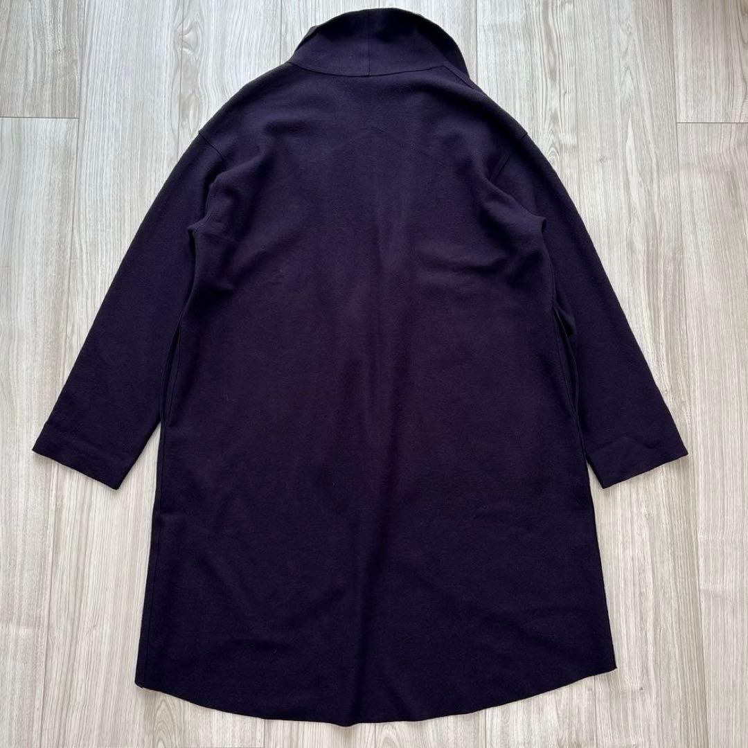 【美品】JURGEN LEHL ウールコート カーディガン 紫 ヨーガンレール