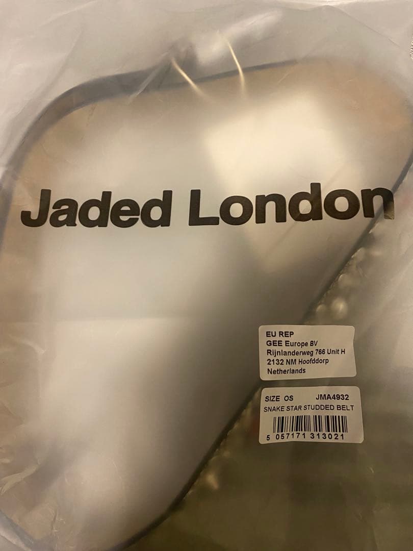 JADED LONDON Mamba ベルト ブラック　タグ付き