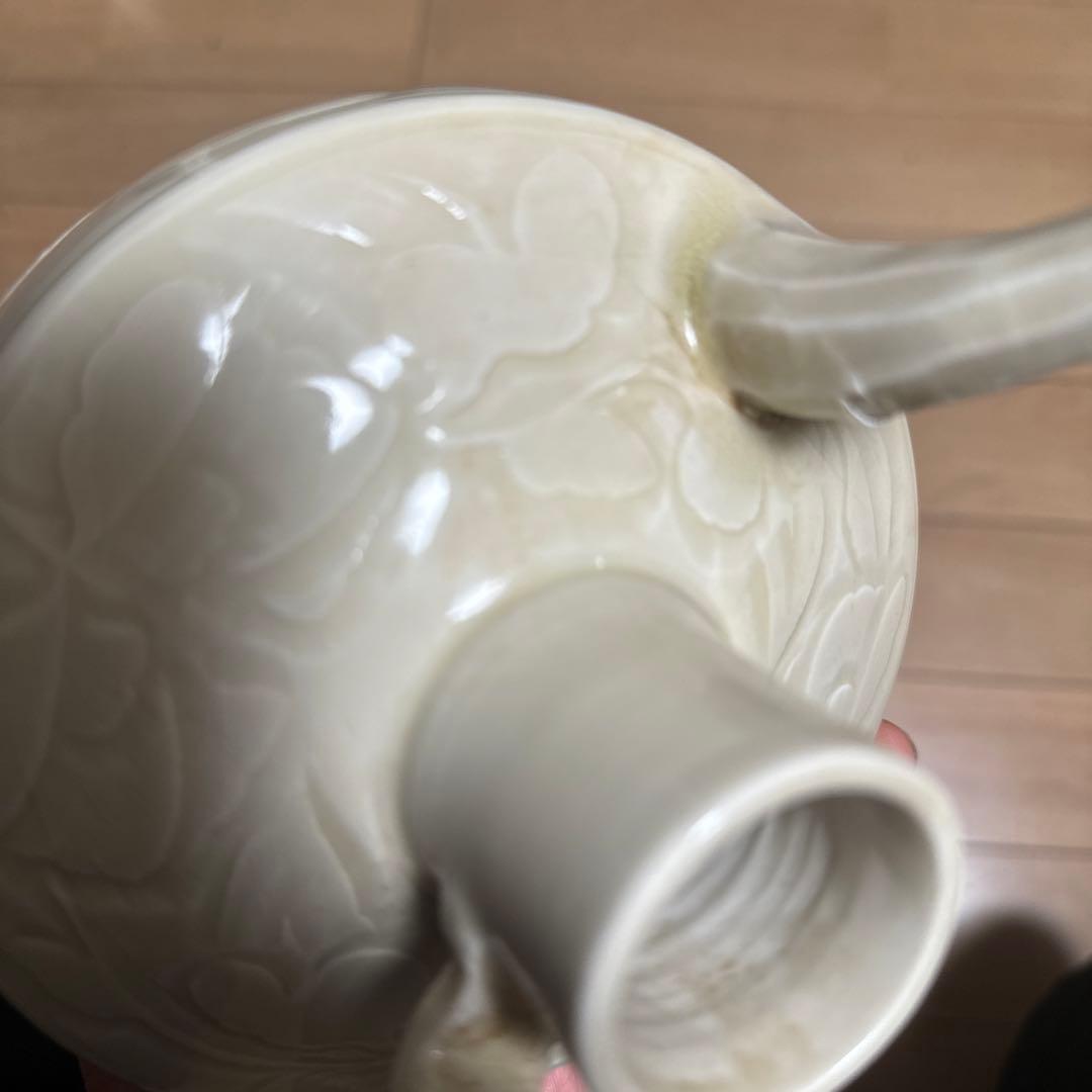 宋代白磁、定窯、白釉壷、水注、执壷