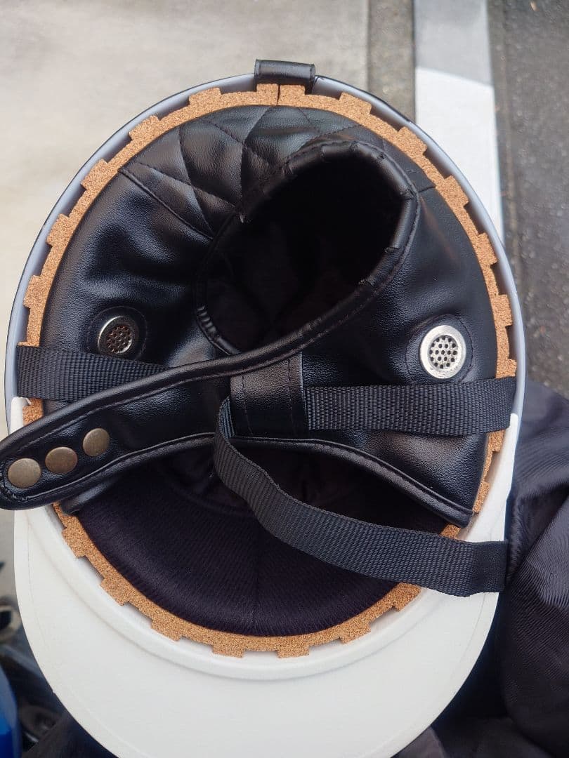 Kawasaki 半帽ヘルメット 黒・紫