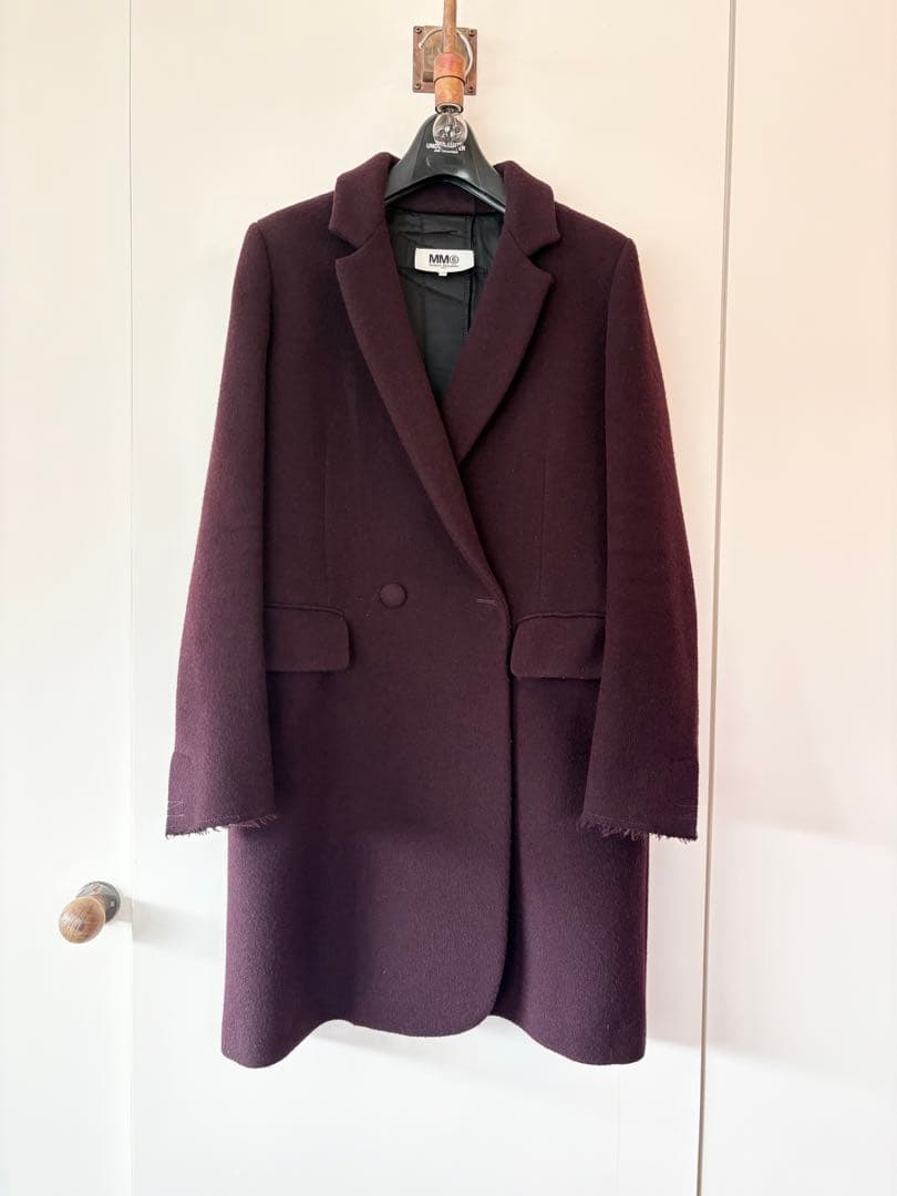 【美品】Maison Margiela ⑥パープル チェスターコート42