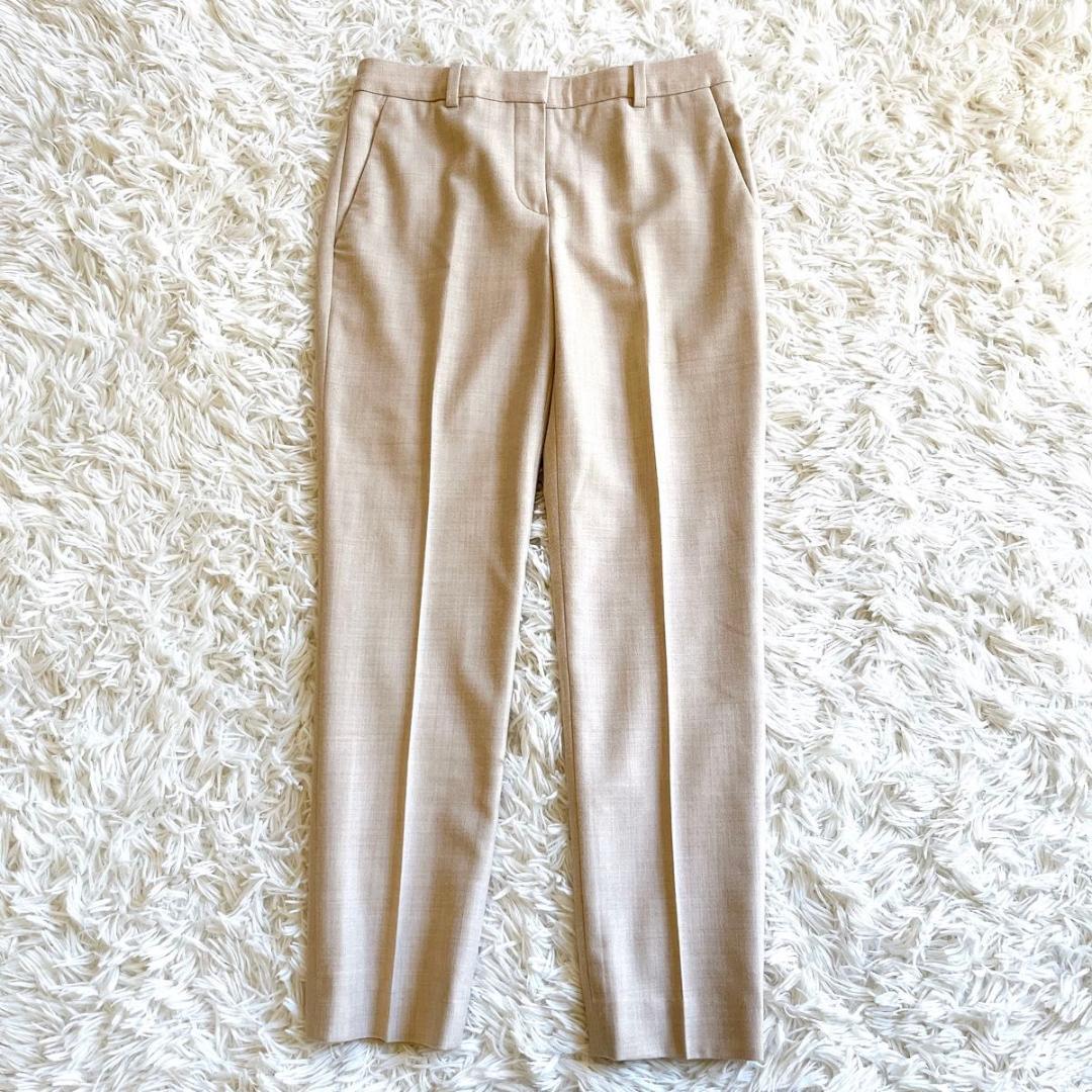 【セオリー】LIGHT SAXONY2 パンツスーツ ノーカラー パンツ