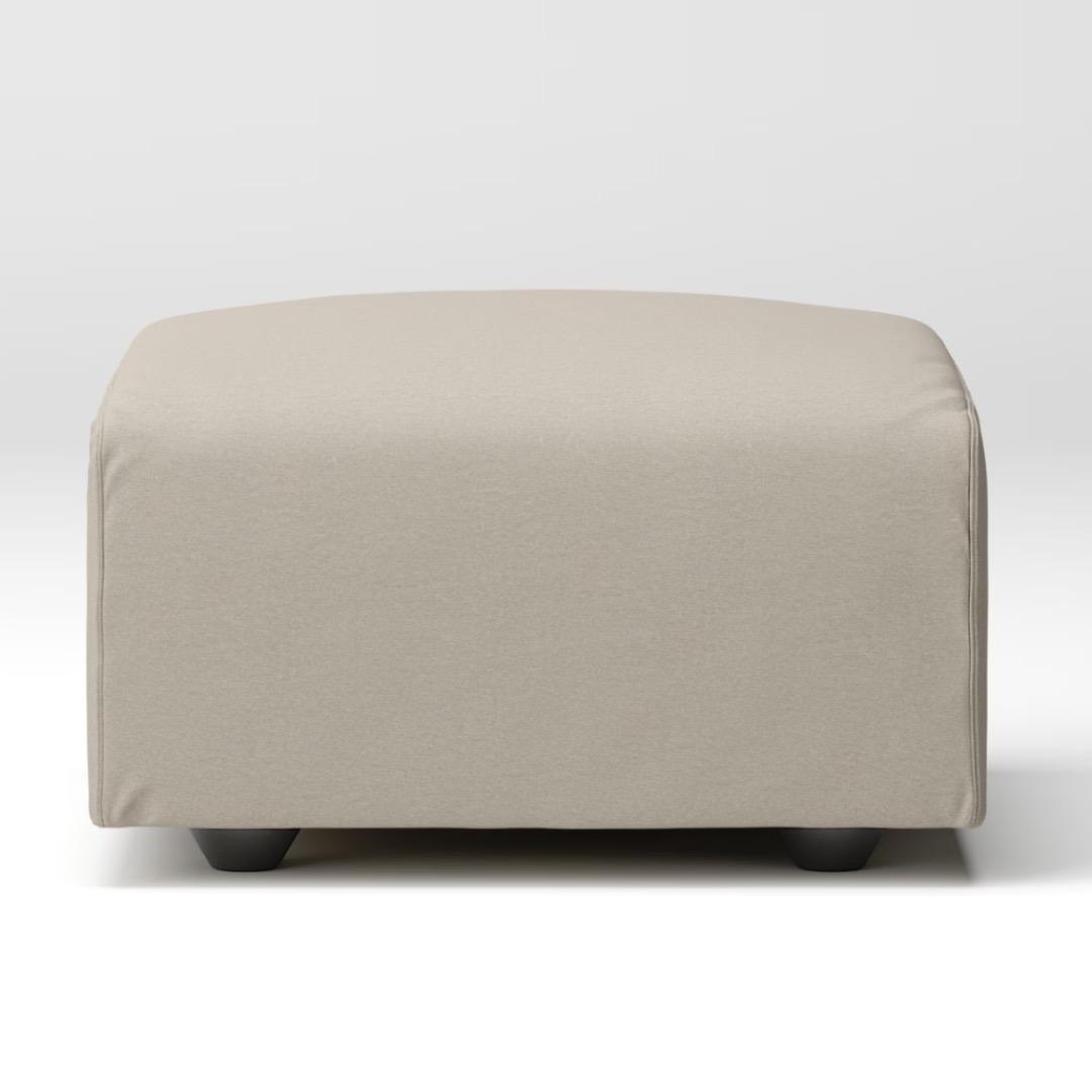 ＊無印良品ユニットソファ本体オットマン＋帆布ユニットソファオットマンカバーセット