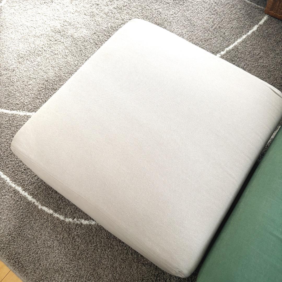 ＊無印良品ユニットソファ本体オットマン＋帆布ユニットソファオットマンカバーセット