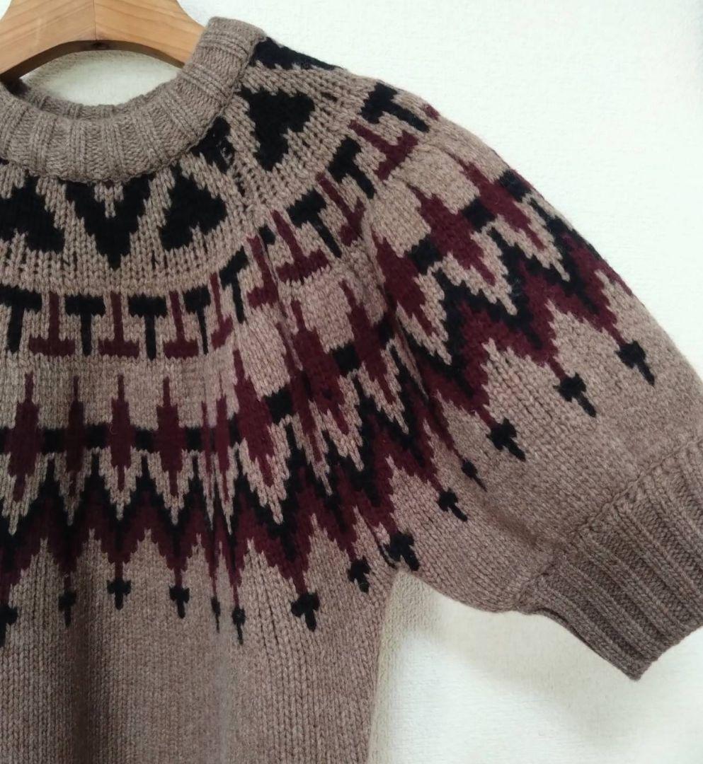 美品 machatt 24AW ローゲージノルディックニット