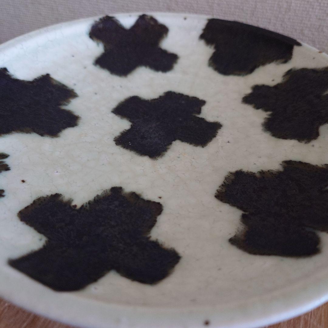 B 楠田純子 墨絵 クロス 21.5センチ