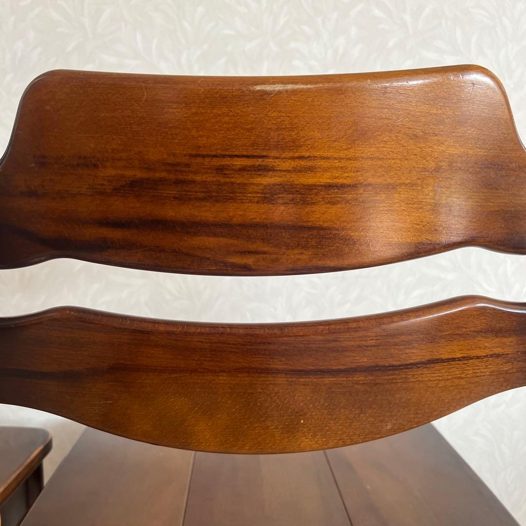 オールド カリモク コロニアル ダイニングチェア 馬車刻印 2脚 90年代 ①