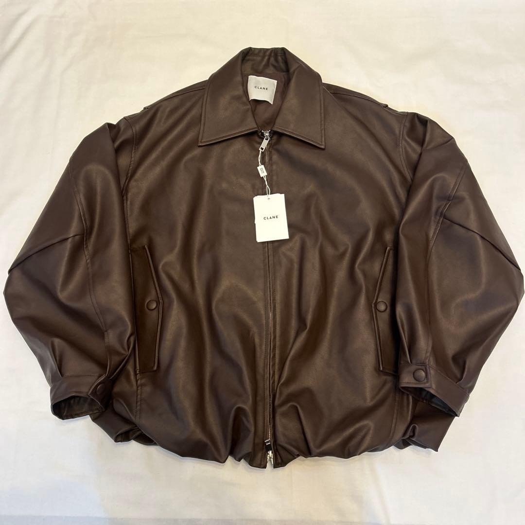 CLANE クラネ フェイクレザーバルーンジャケット新品