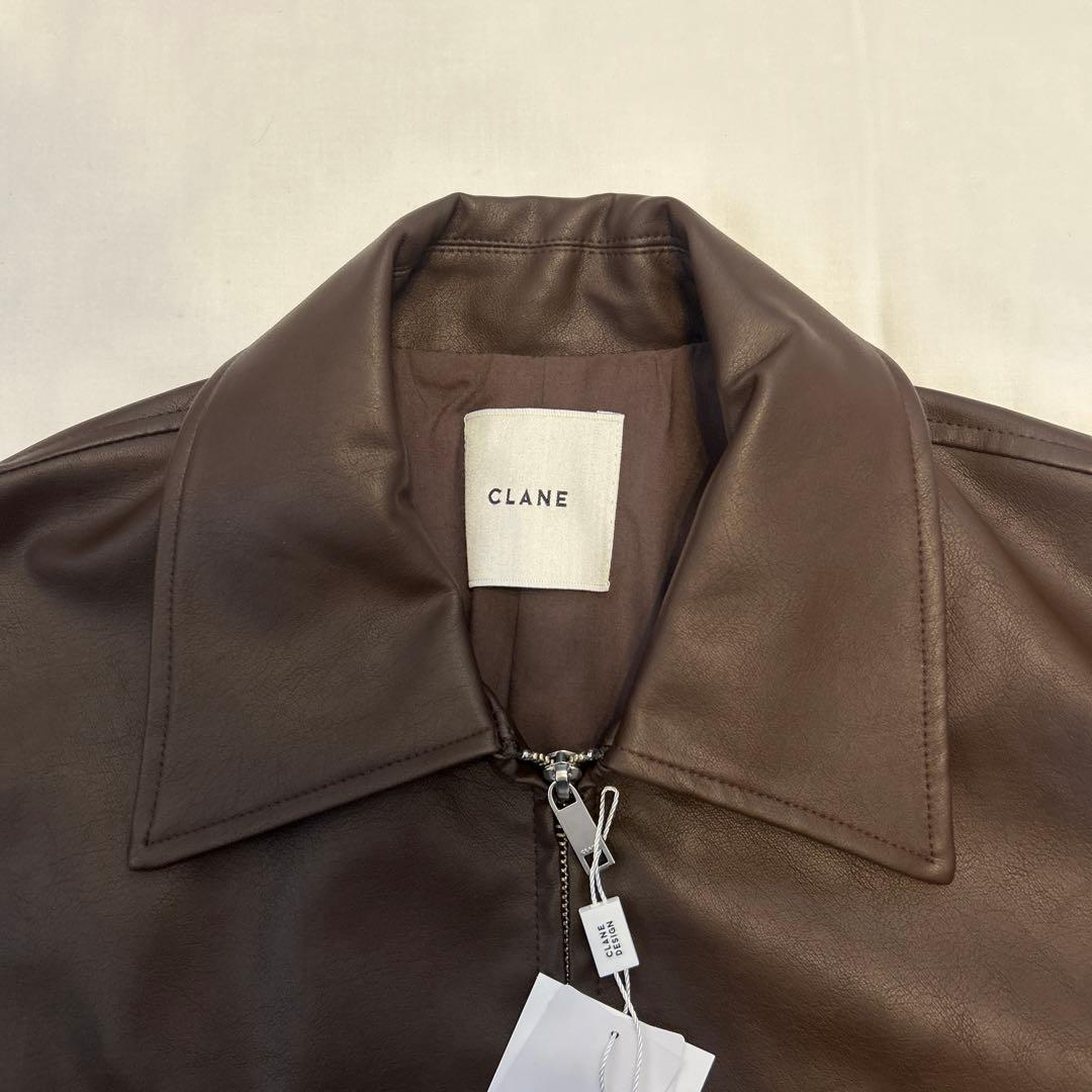CLANE クラネ フェイクレザーバルーンジャケット新品