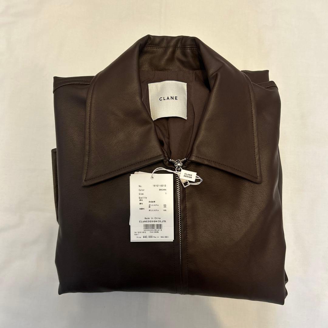 CLANE クラネ フェイクレザーバルーンジャケット新品