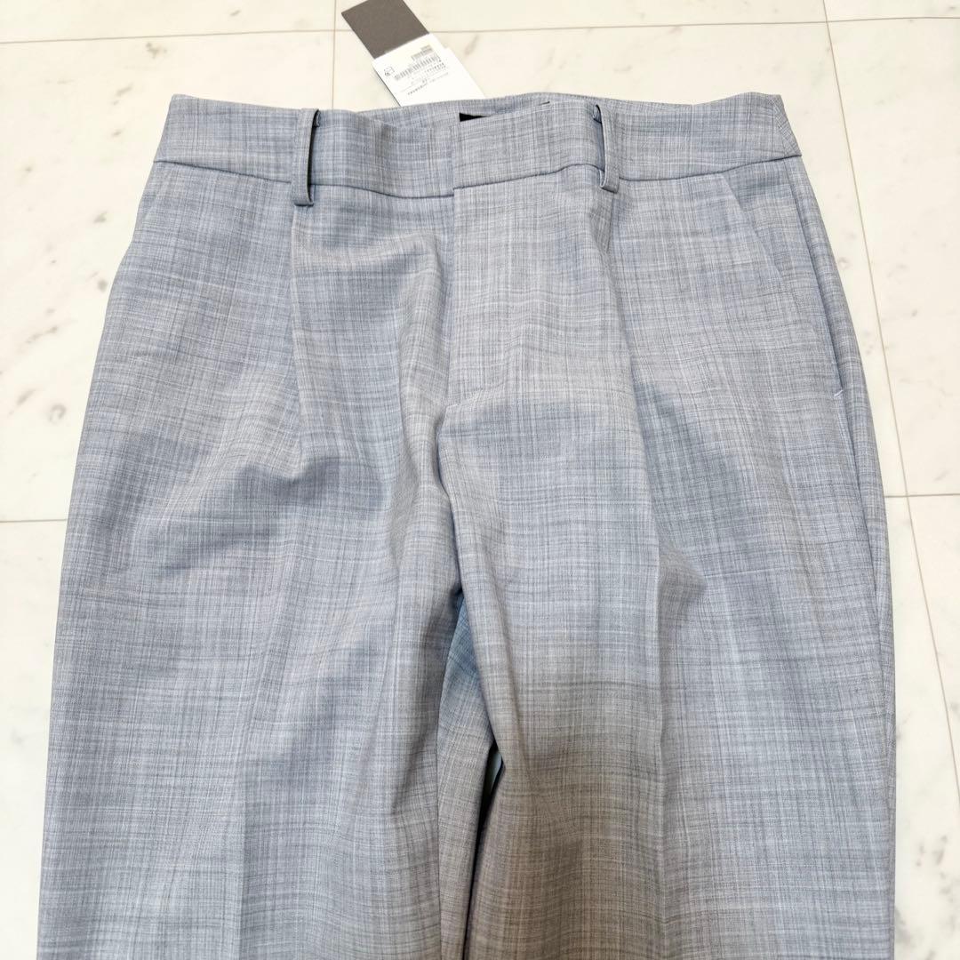 【新品】グリーンレーベル パンツスーツ セットアップ 洗える ノーカラー