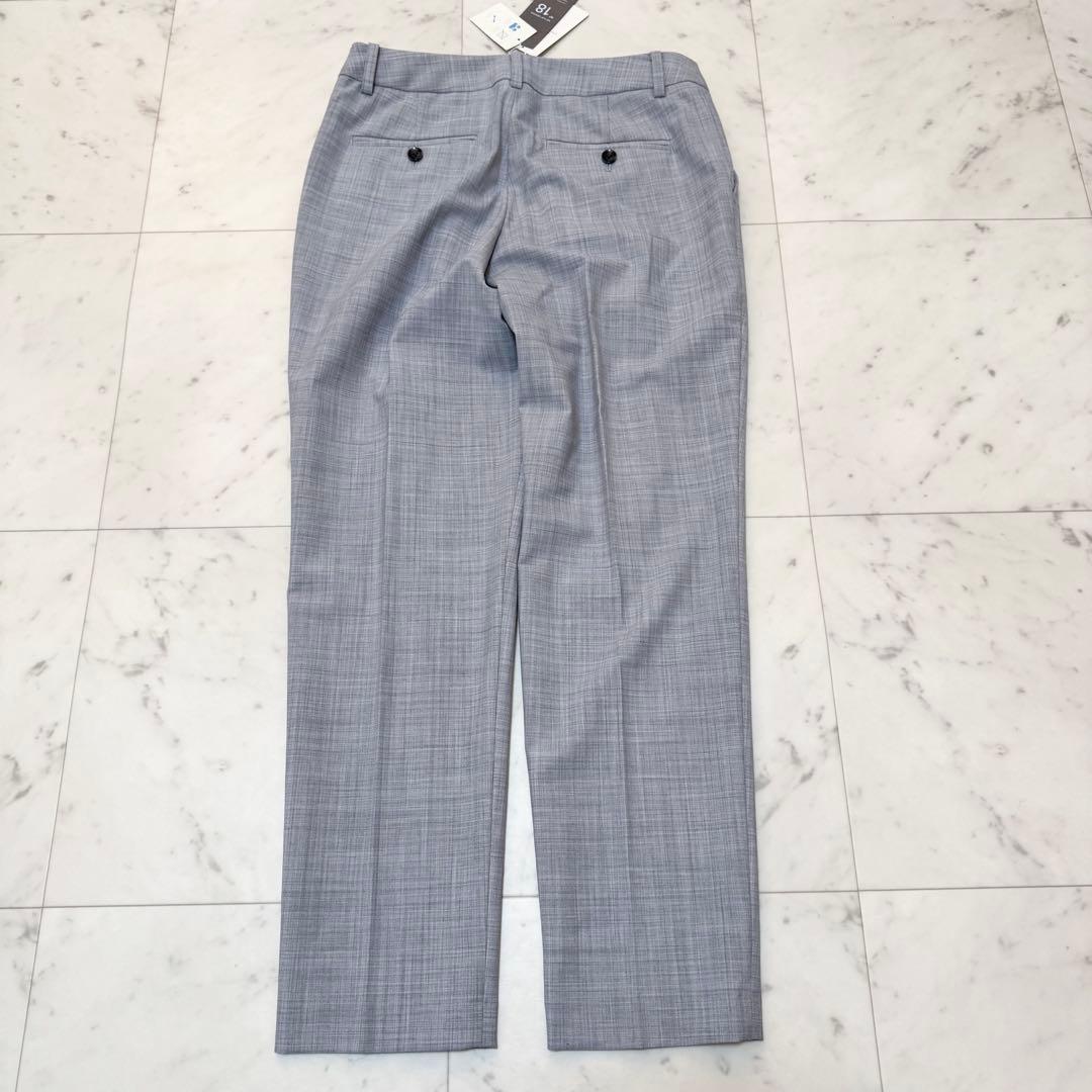 【新品】グリーンレーベル パンツスーツ セットアップ 洗える ノーカラー