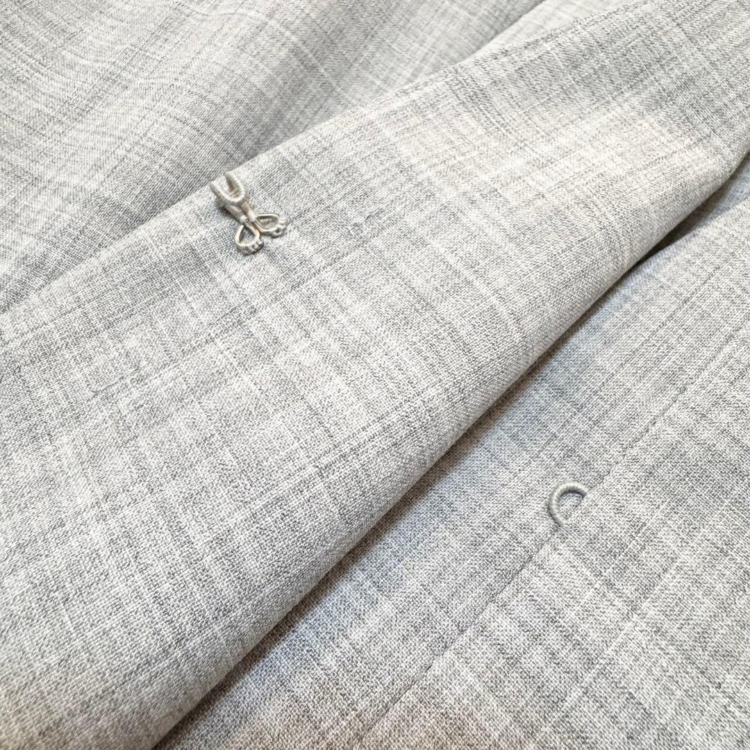 【新品】グリーンレーベル パンツスーツ セットアップ 洗える ノーカラー