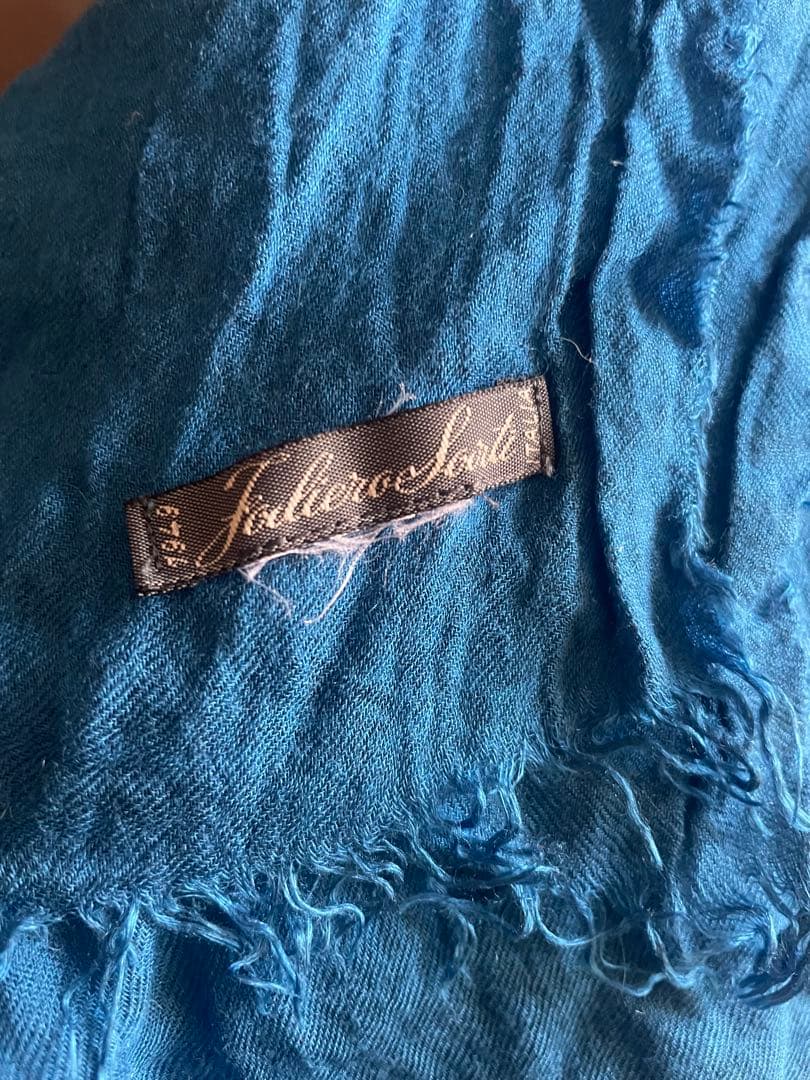 Faliero Sarti 青いストール