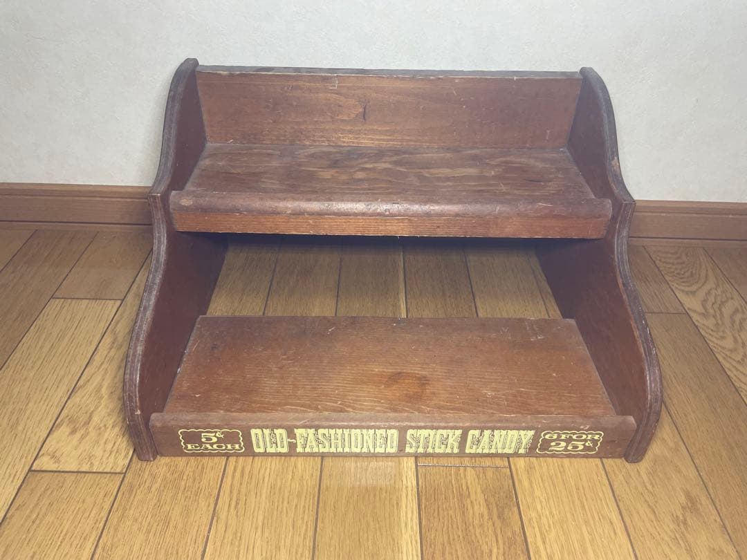 アンティーク木製棚オールドファッションスティックキャンディ販売用ラックケロッグ