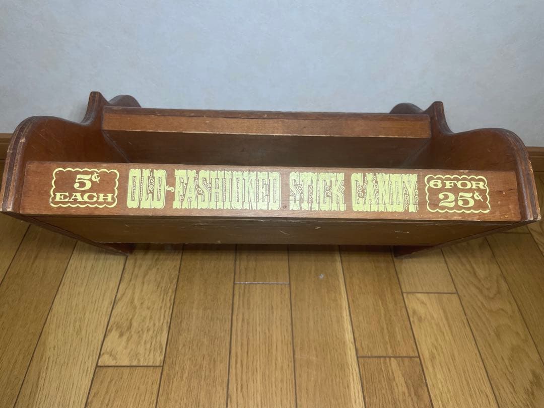 アンティーク木製棚オールドファッションスティックキャンディ販売用ラックケロッグ