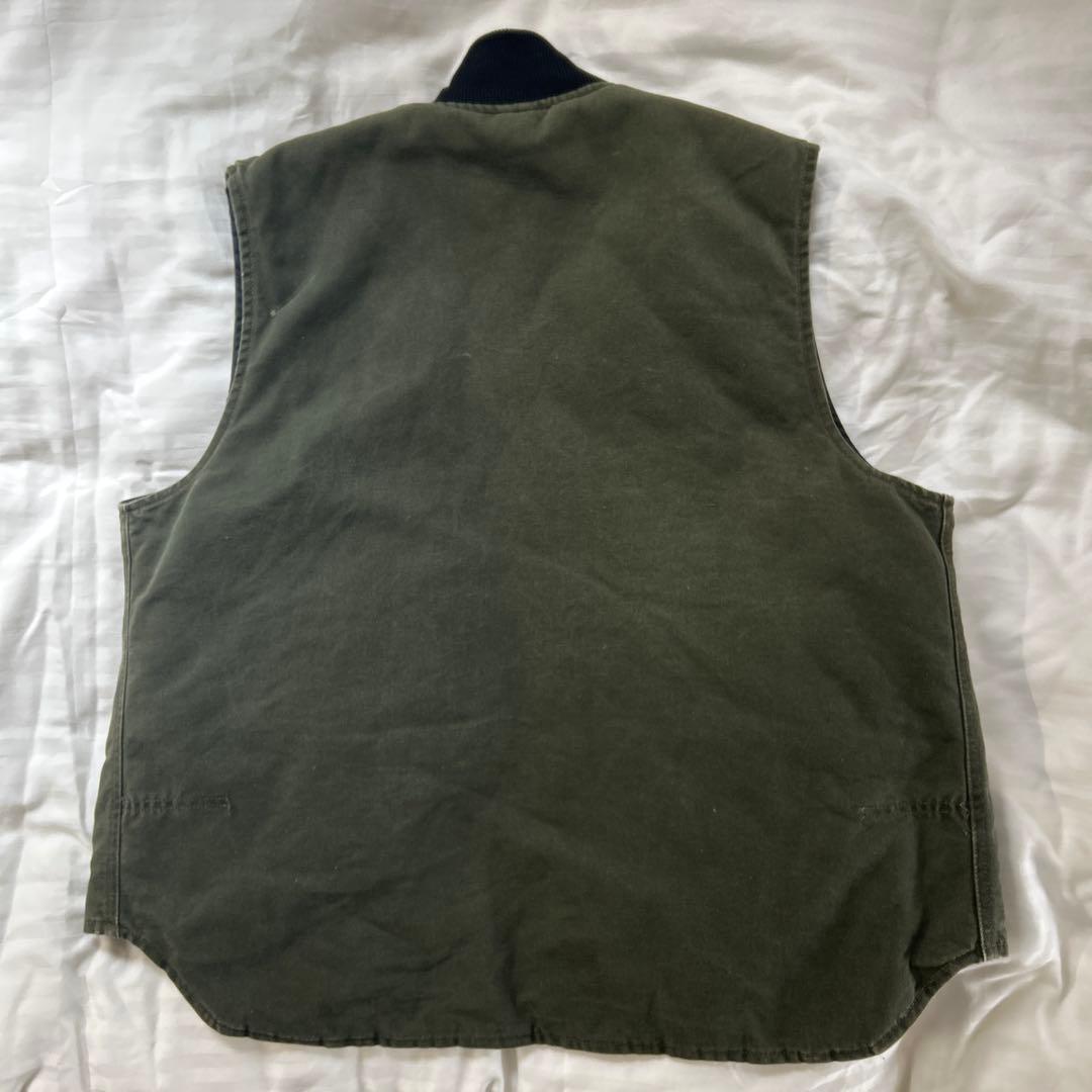 90s Carhartt カーハートダックベスト　グリーン