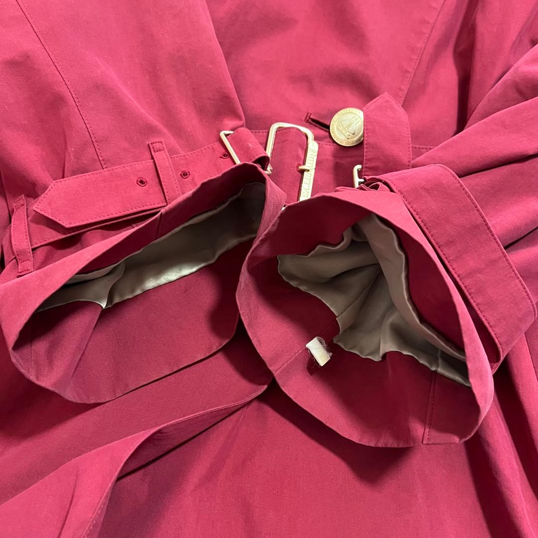 Burberrs トレンチコート　ノバチェック　赤　金ボタン　ベルト付き　9AR