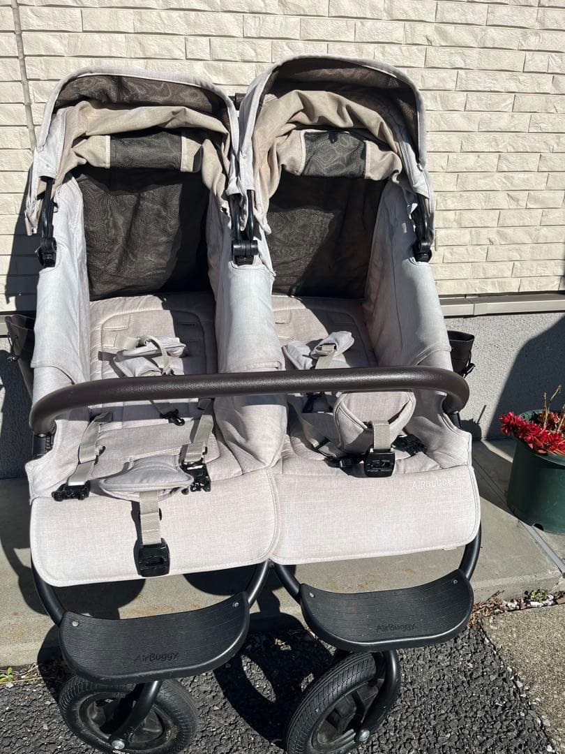 【⭐︎付属品多数有り】AIRBUGGY ココダブルベビーカー