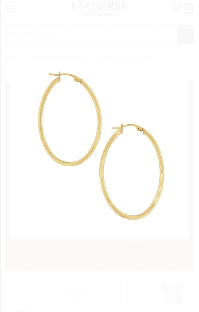 UNOAERRE 18金 ピアス ウノアエレ　片側のみ