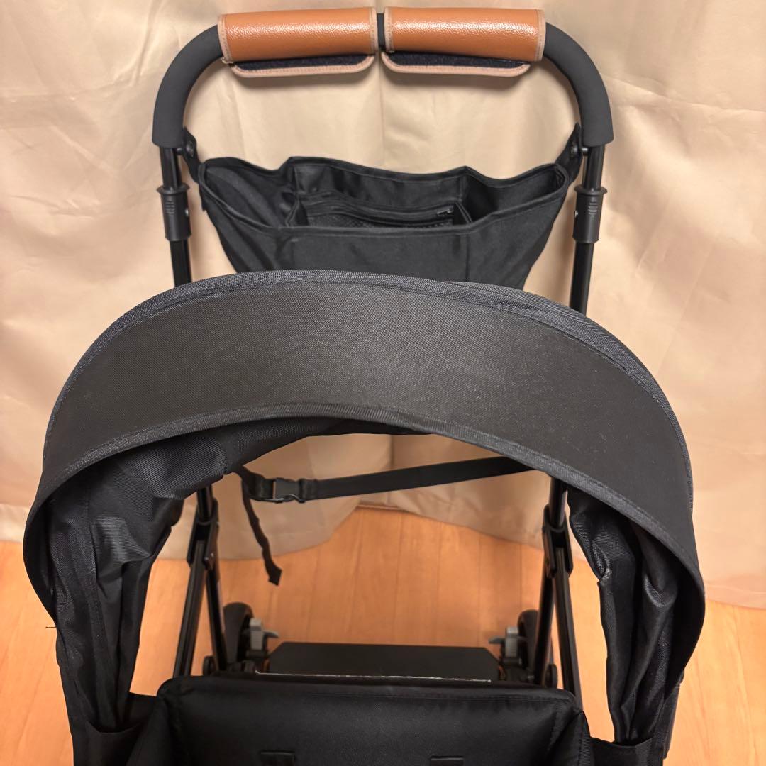 【美品】カトージ 二人でゴー 直営店モデル ブラック 二人乗りベビーカー