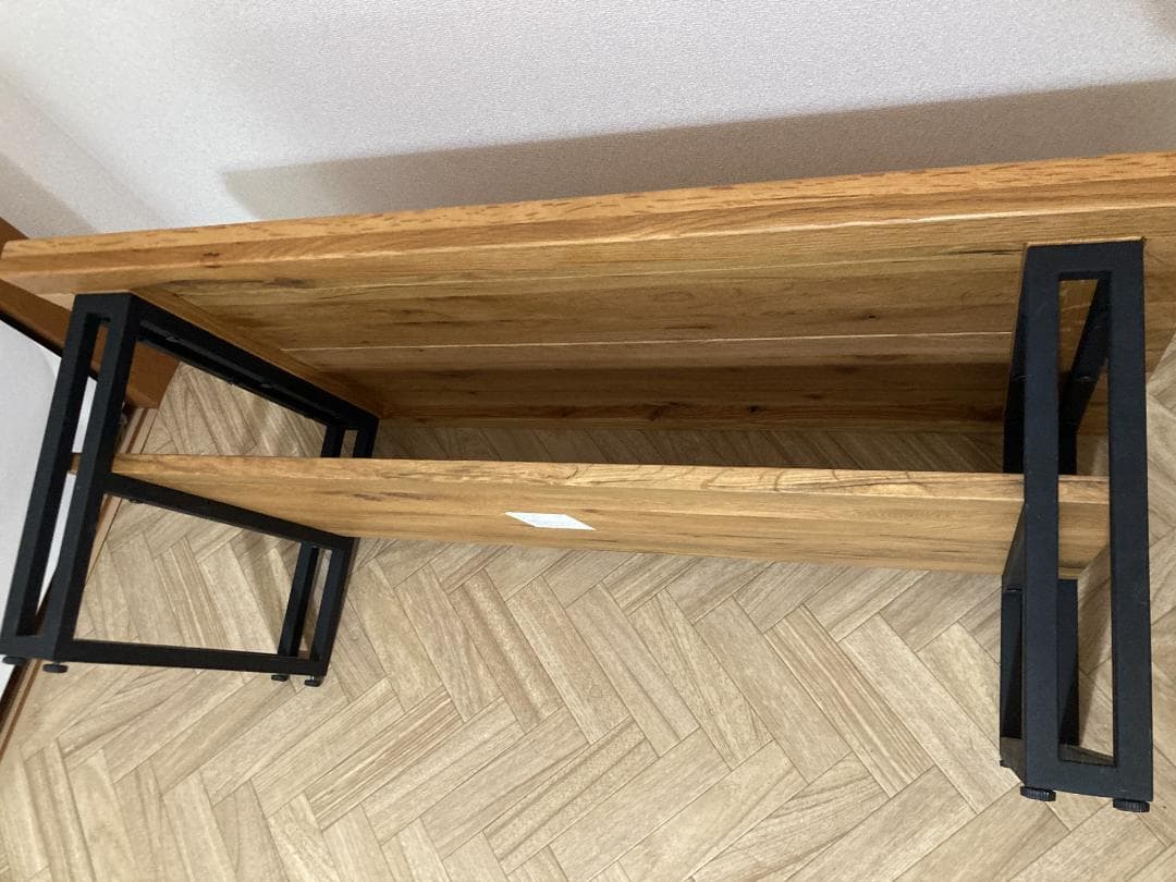 写真追加⇒（美品）ローテブル・オシャレ オーク無垢材 約一年使用