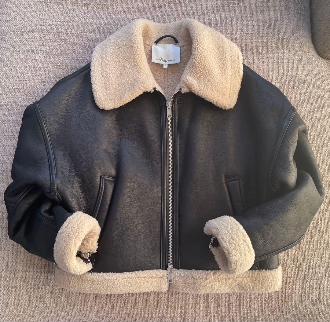 3.1 フィリップリムDOLMAN AVIATOR STYLEレザージャケット