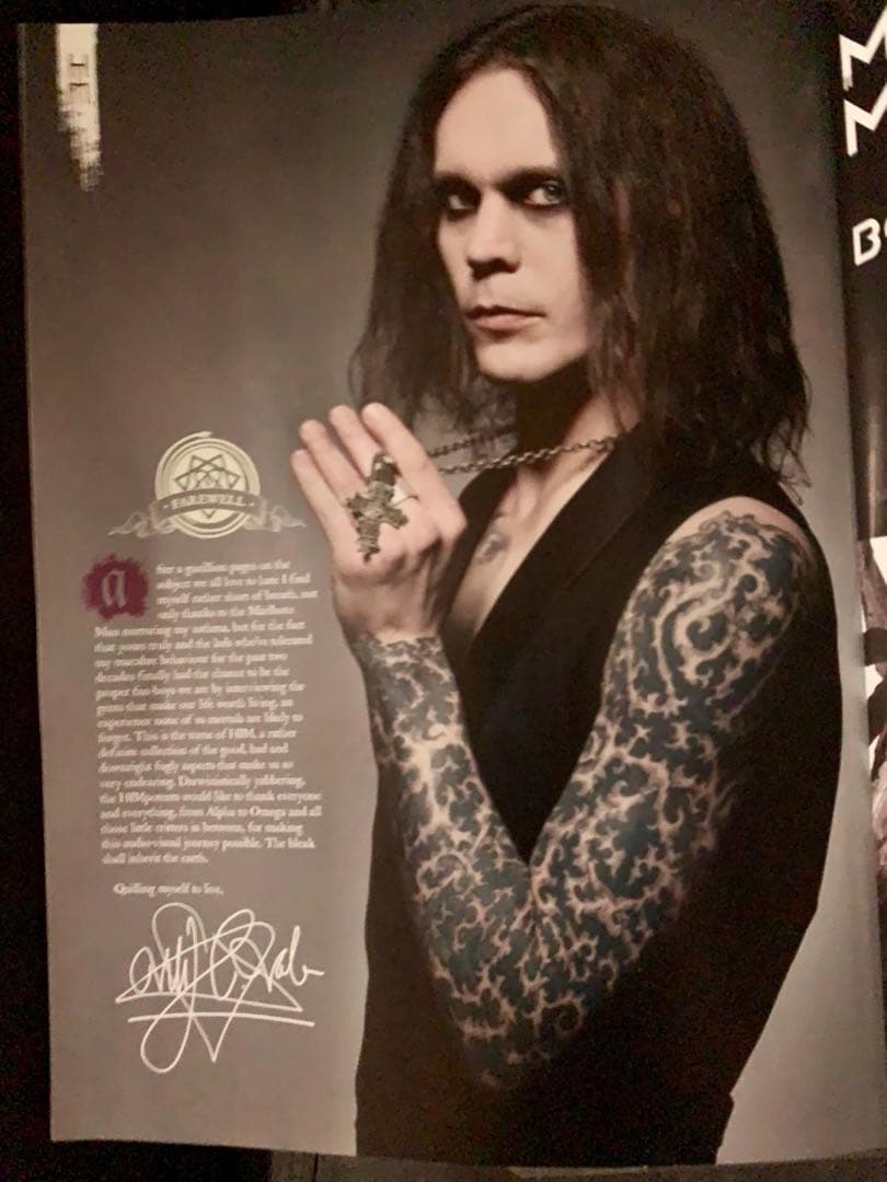 HIM “Tears on Tape”l Hammer サイン入り