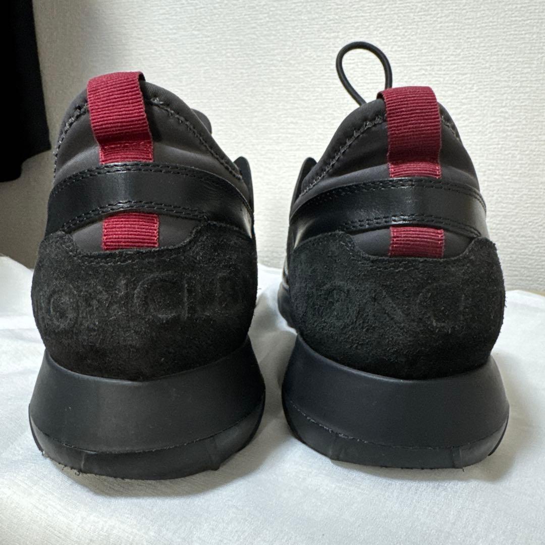 黒/赤 スエード スニーカー