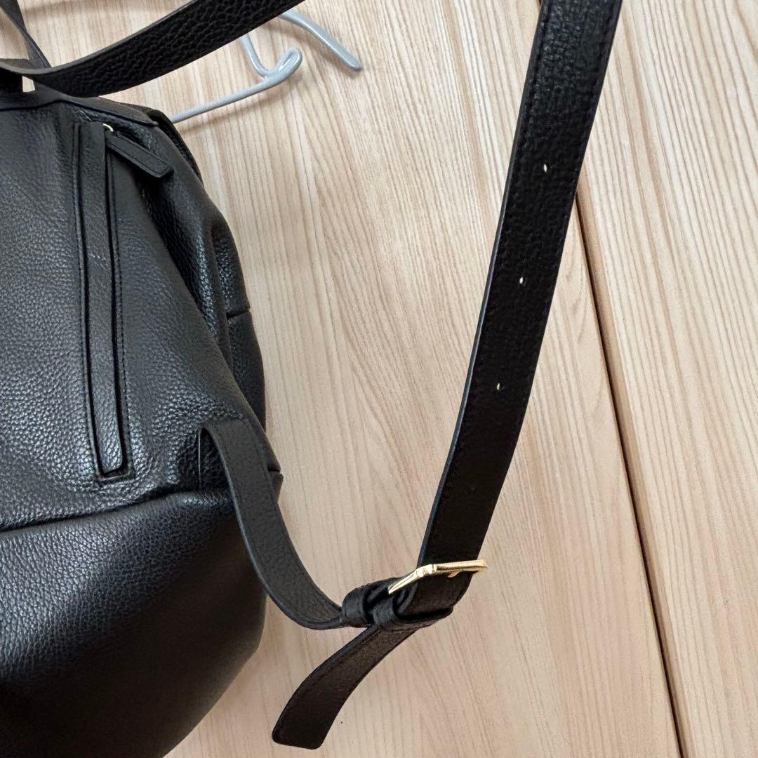 【美品】Agnes b. アニエスベー レザー リュック 本革 レディース 黒