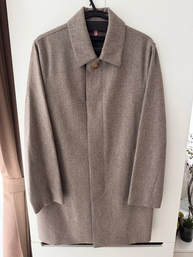 マッキントッシュロンドン　ステンカラーコート　ダンケルト　　ライトブラウン　40