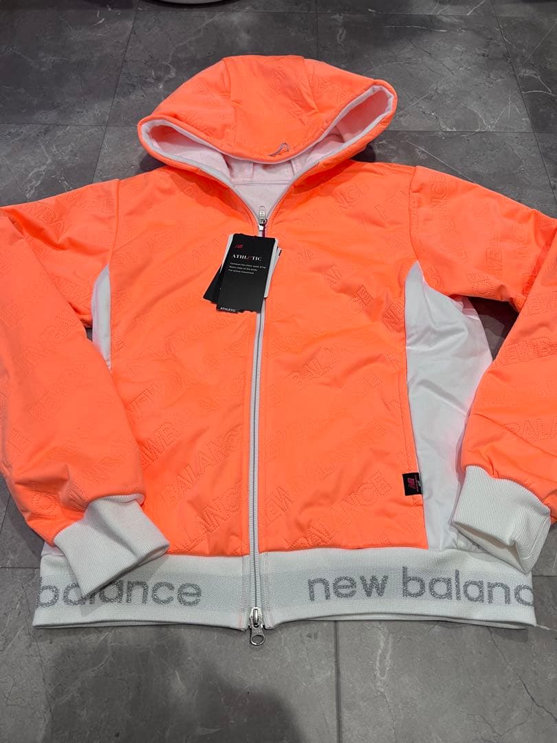 【新品未使用】newbalance golf オレンジキルティングパーカー裏起毛