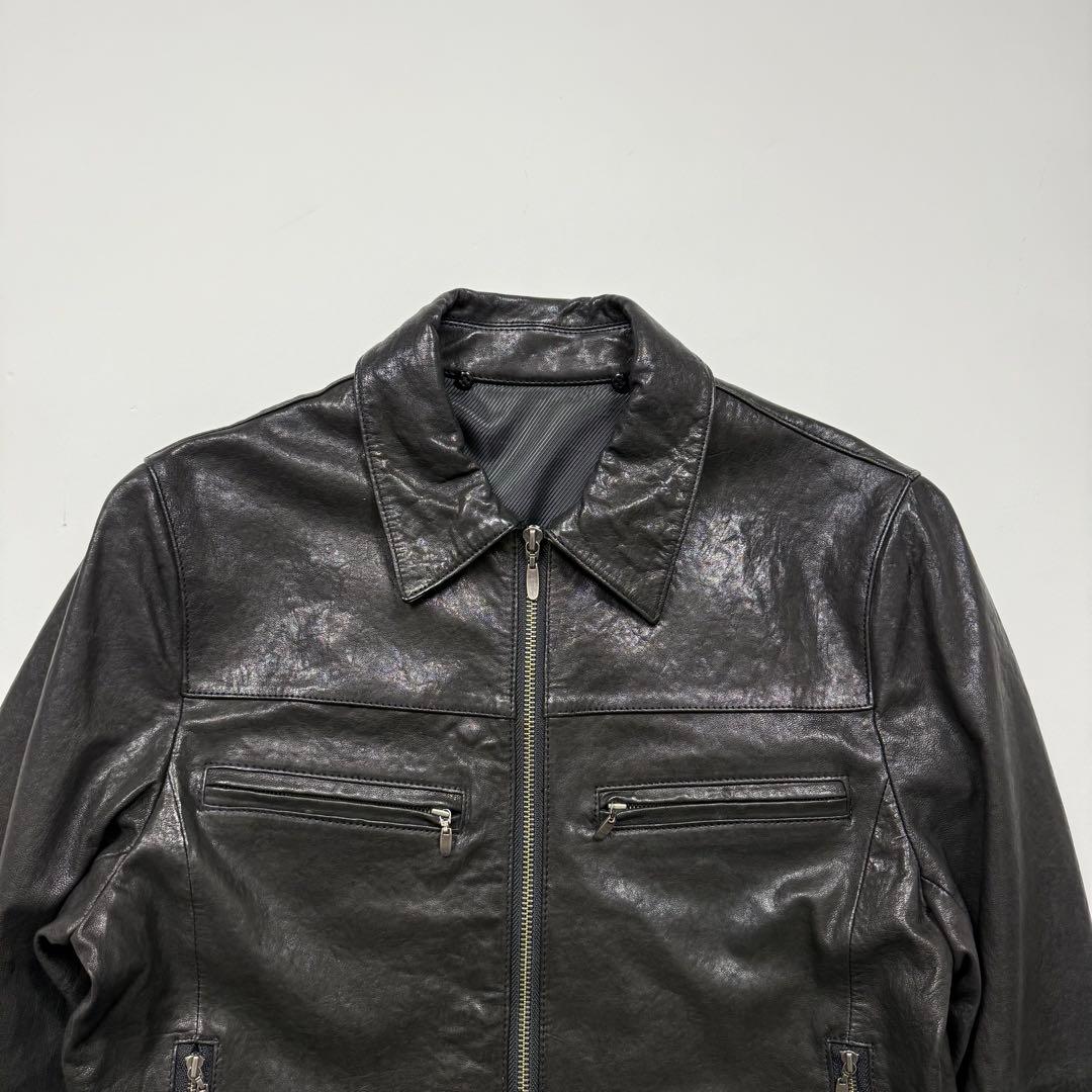 ジャケット・アウター 2000s Double zipup real leather jacket