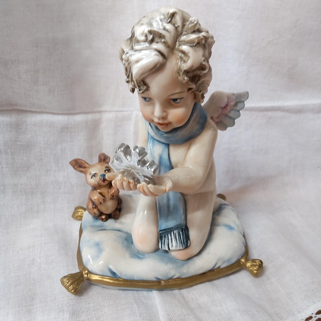 イタリア　エンゼル　飾りもの　置き物　冬