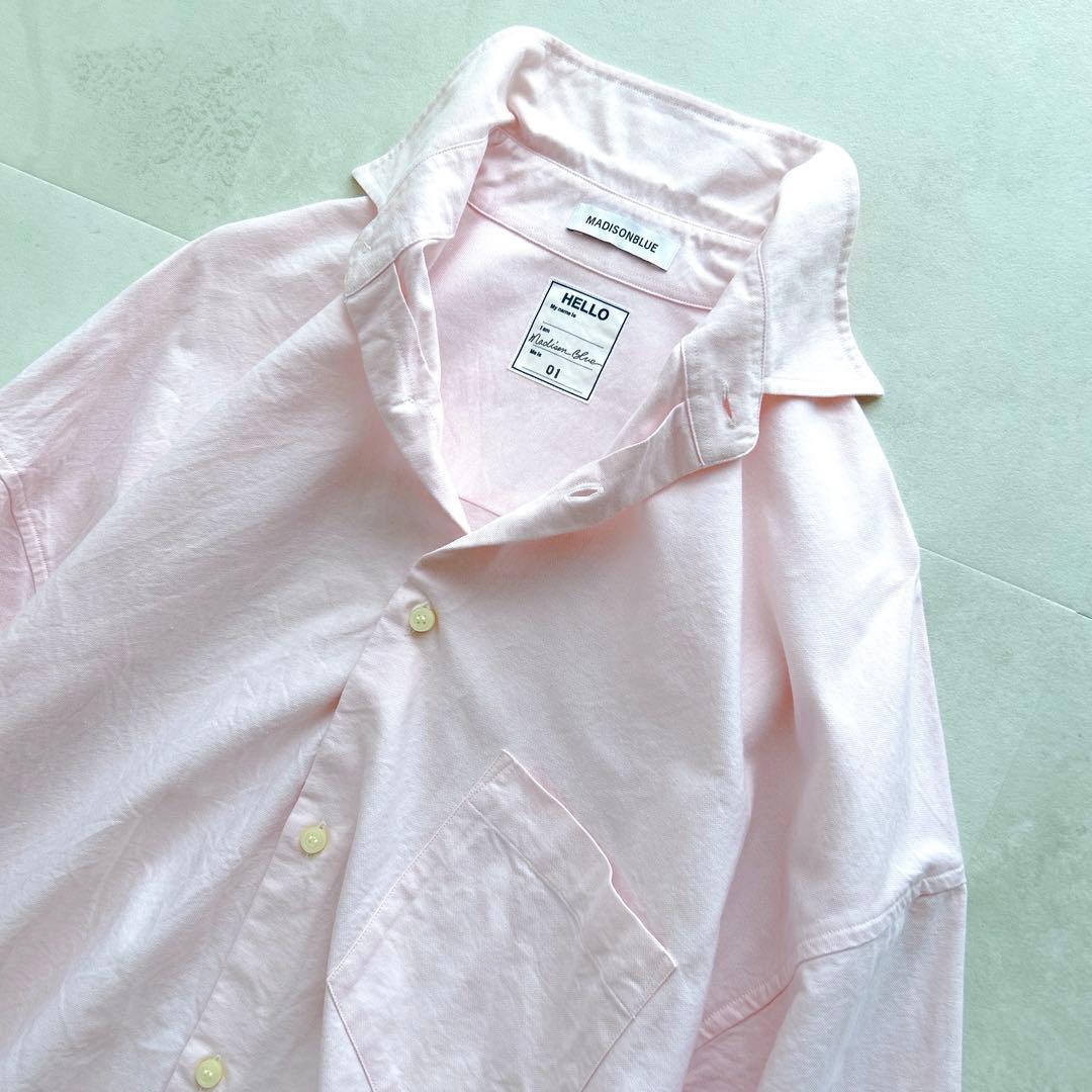 希少✨人気マディソンブルー　J BRADLEY OX SHIRT B刺繍　ピンク