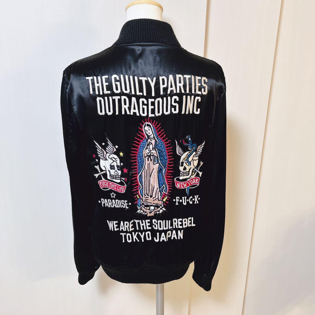 WACKOMARIA ワコマリア 黒豹マリアスカジャン M