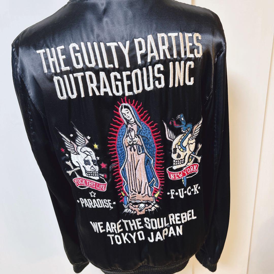 WACKOMARIA ワコマリア 黒豹マリアスカジャン M