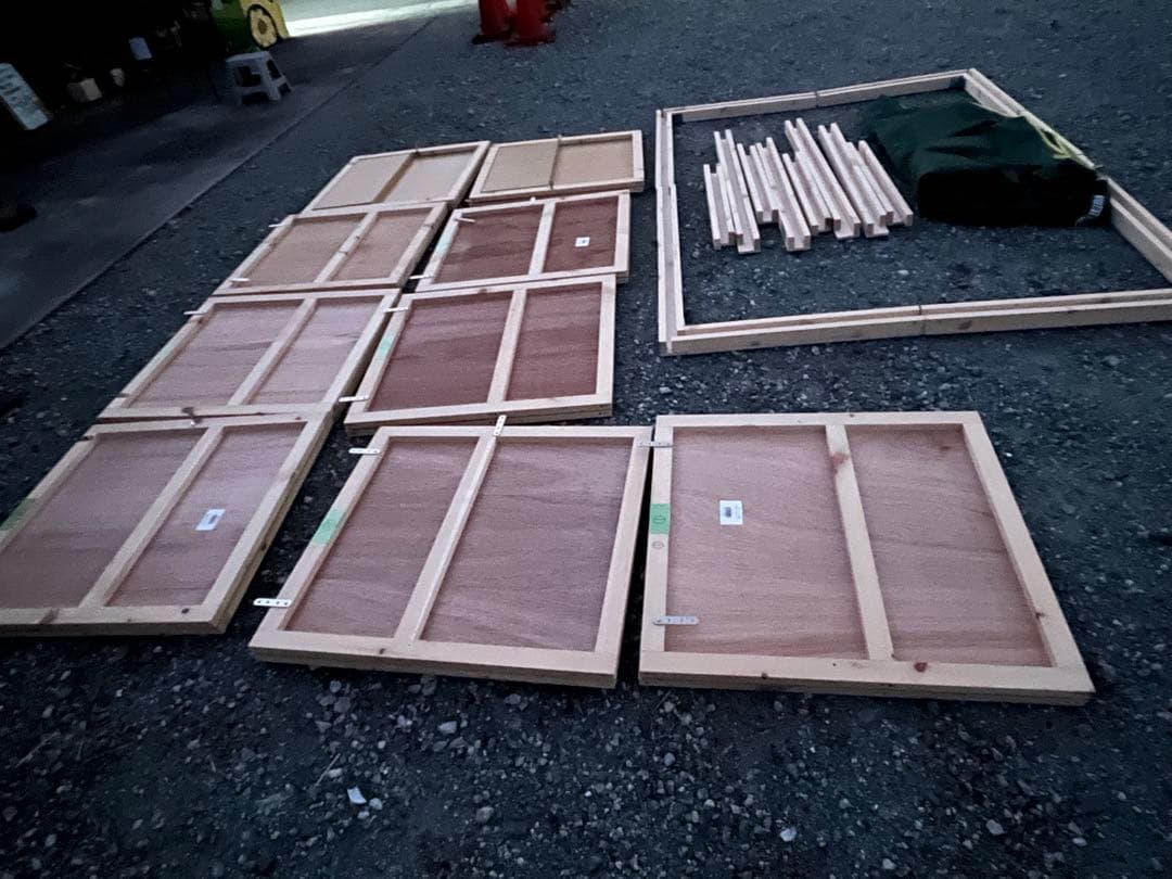 持ち家の庭などに出店出来る！マルシェも！組み立て簡単！移動式屋台店舗　即営業可能