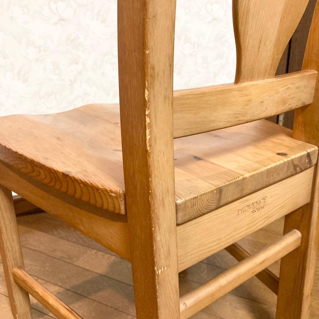 コスガ PROVENCE 木製ダイニングチェア ナチュラル ウッド ②