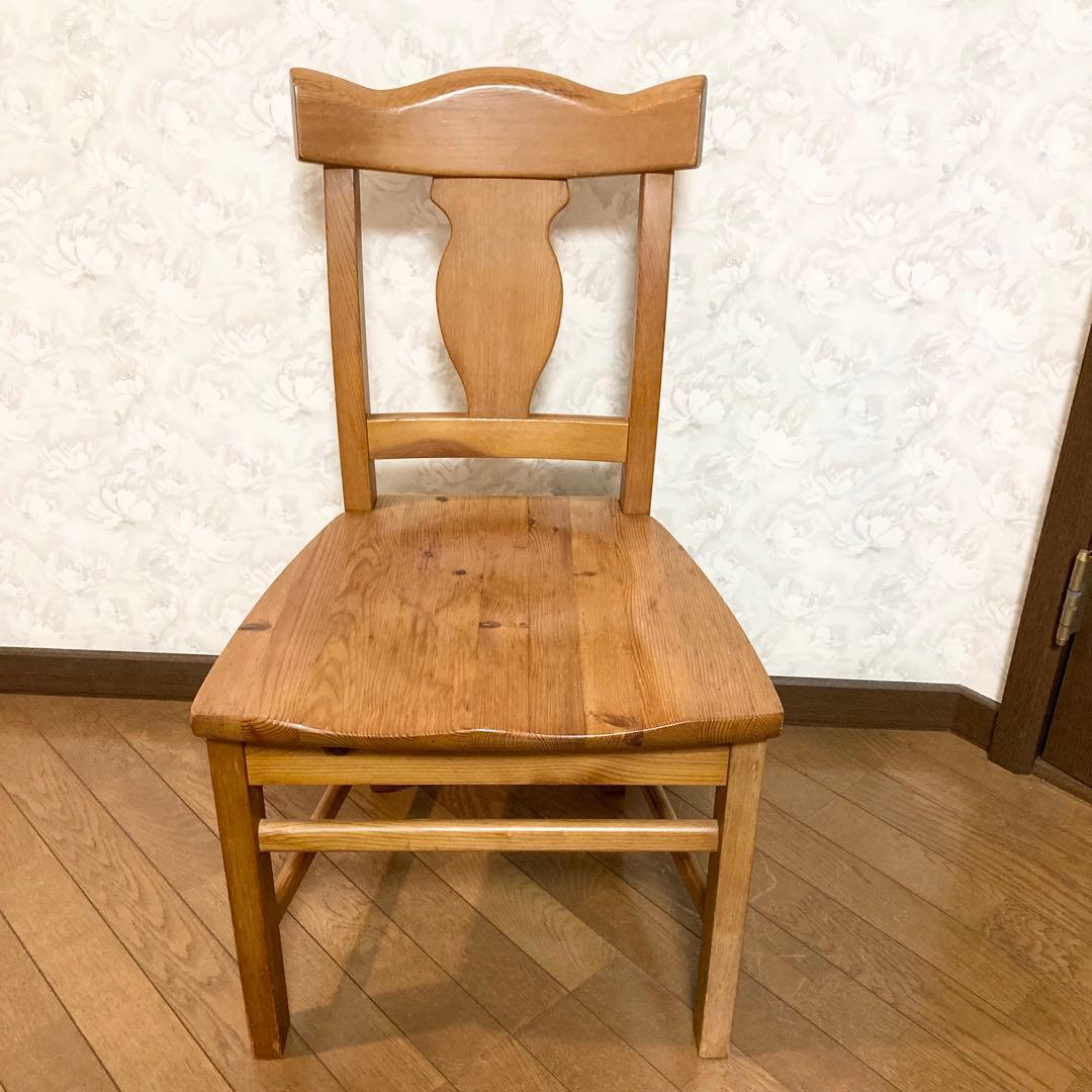 コスガ PROVENCE 木製ダイニングチェア ナチュラル ウッド ②