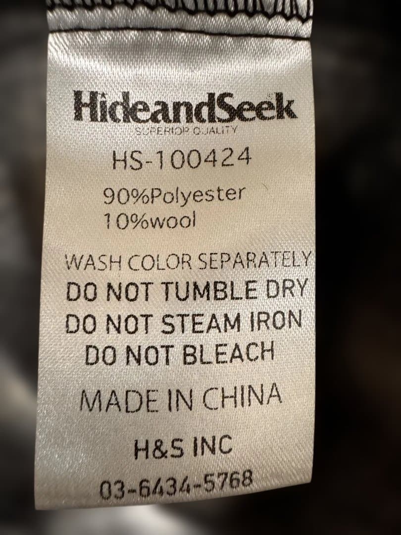 e*0様 hide and seek オンブレ　チェック　シャツ　ハイドアンドシ