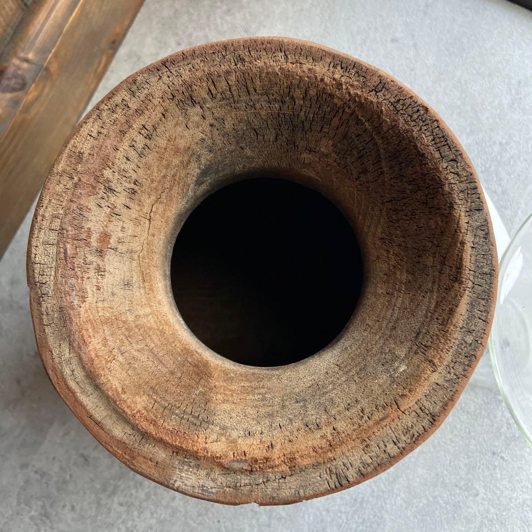 PUEBCO プエブコ フラワーベース 花瓶 ウッドシリンダー