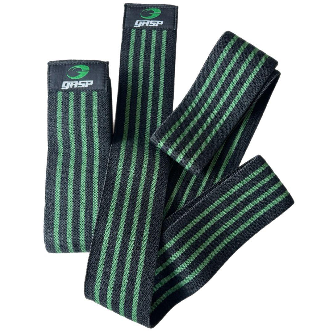 ウエイトトレーニング Gasp Knee wraps, Black/green