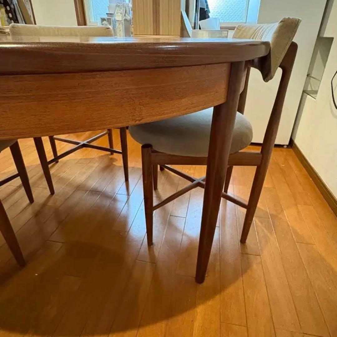 G-PLAN フレスコ ラウンドエクステンションテーブル 椅子別