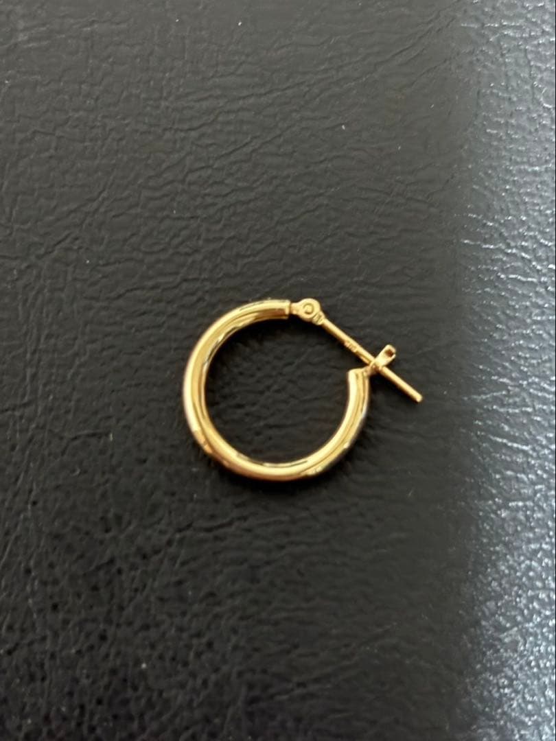 18K フープピアス(片耳用) 18金 刻印あり