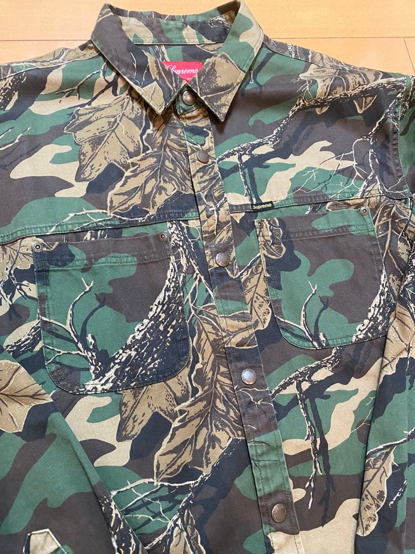 トップス Supreme Snap Work Shirt Woodland Camo