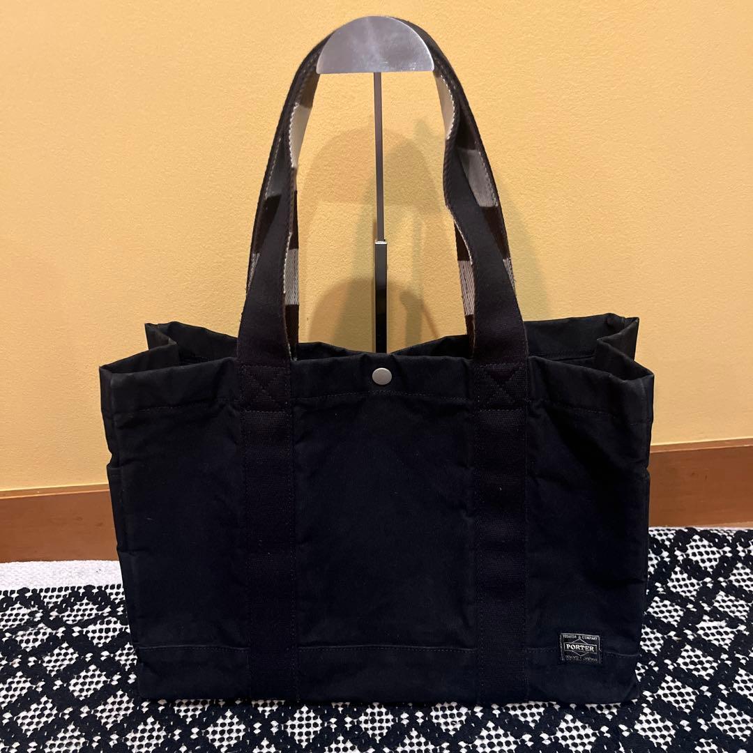 美品 ✨ポーター トートバッグ ペイント 帆布 吉田カバンB4 通勤通学　大容量