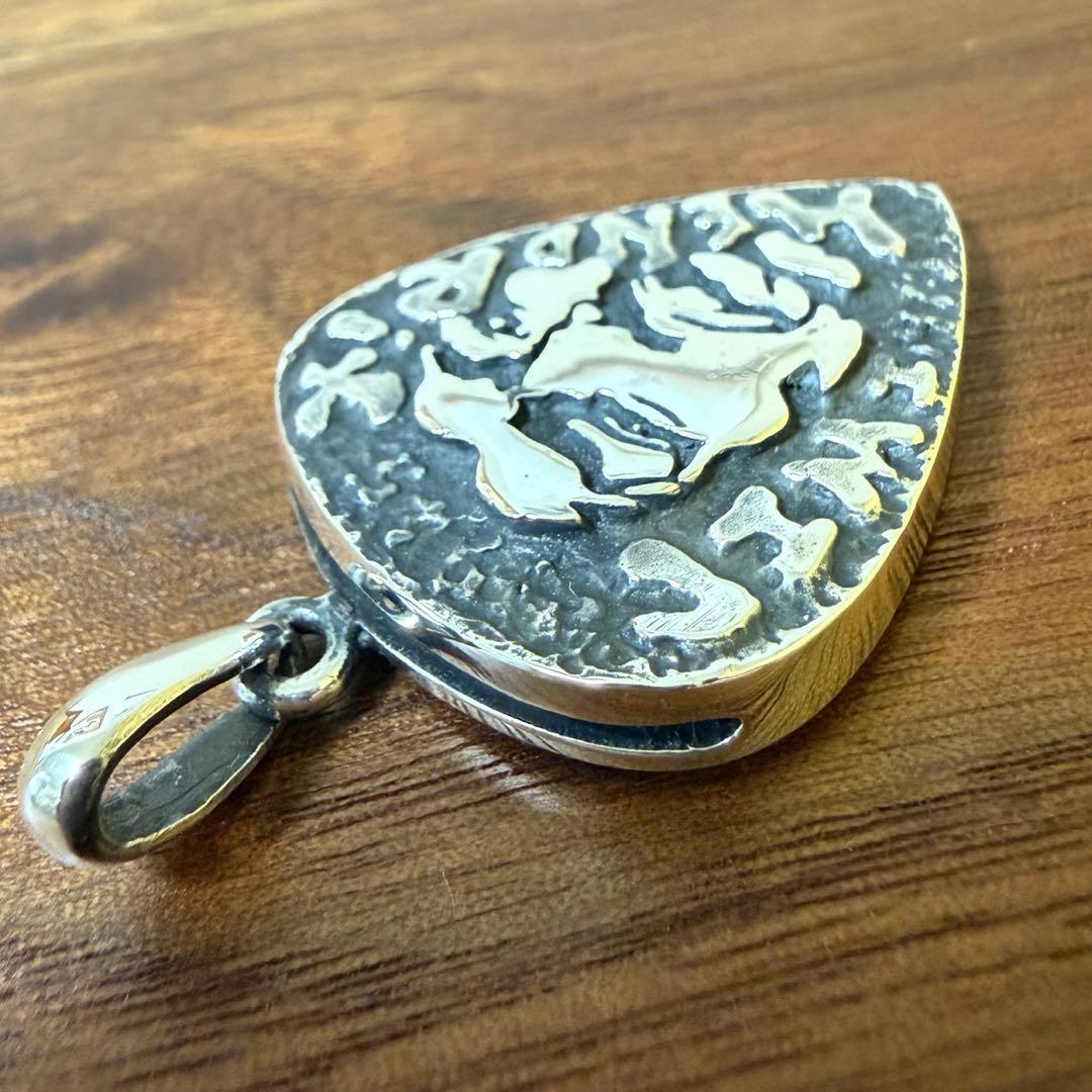 シルバー925無垢【新品】Jimi Hendrix ピックホルダーペンダント本物