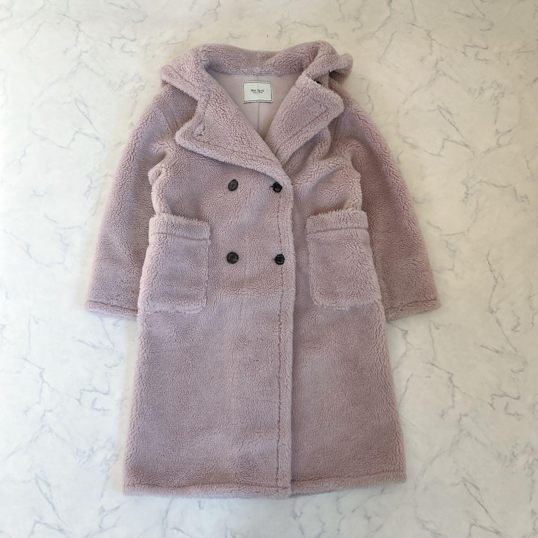 美品 Her lip to Fleur Shearling Boa Coat S